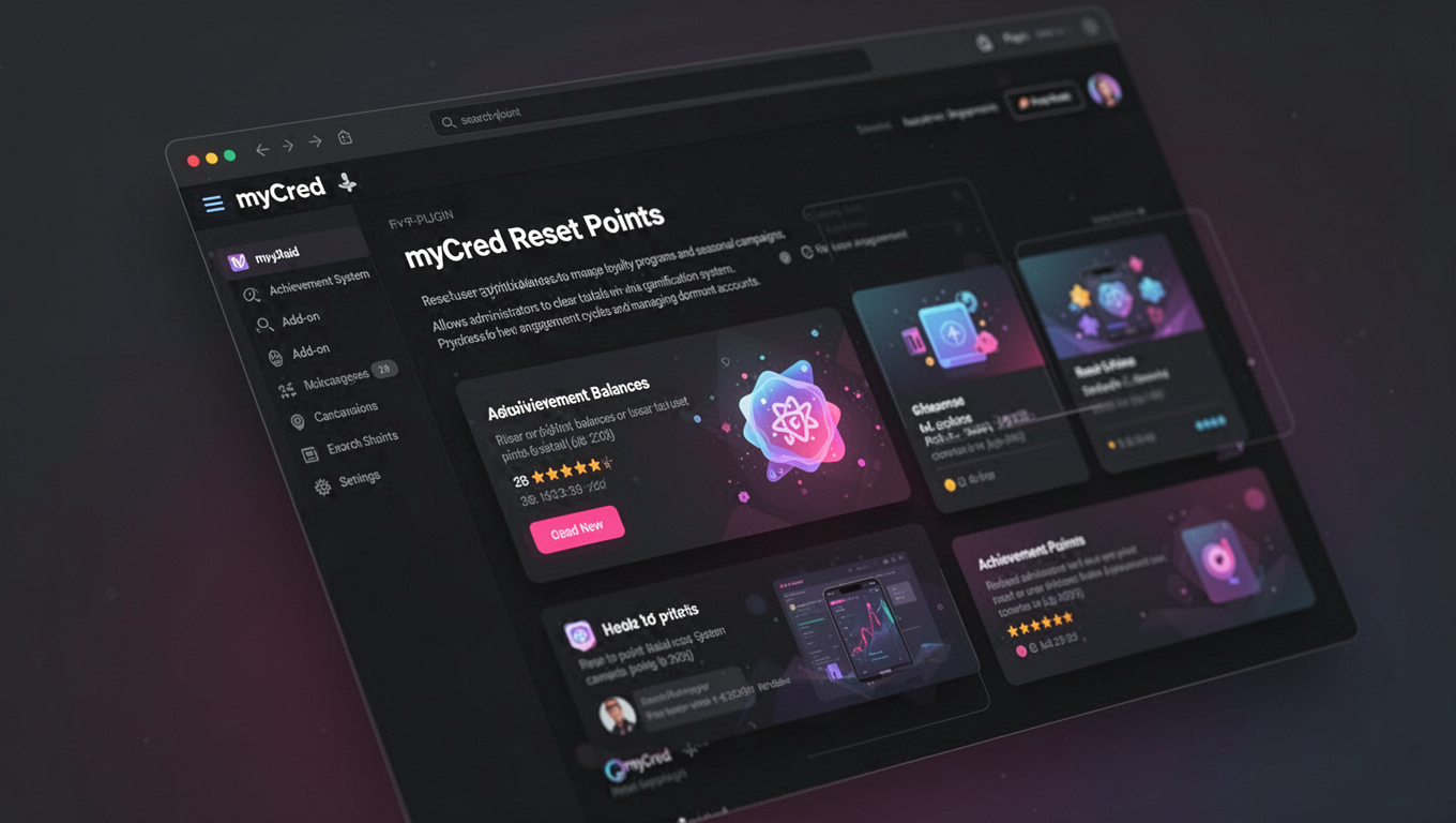 Preview of myCred Reset Points