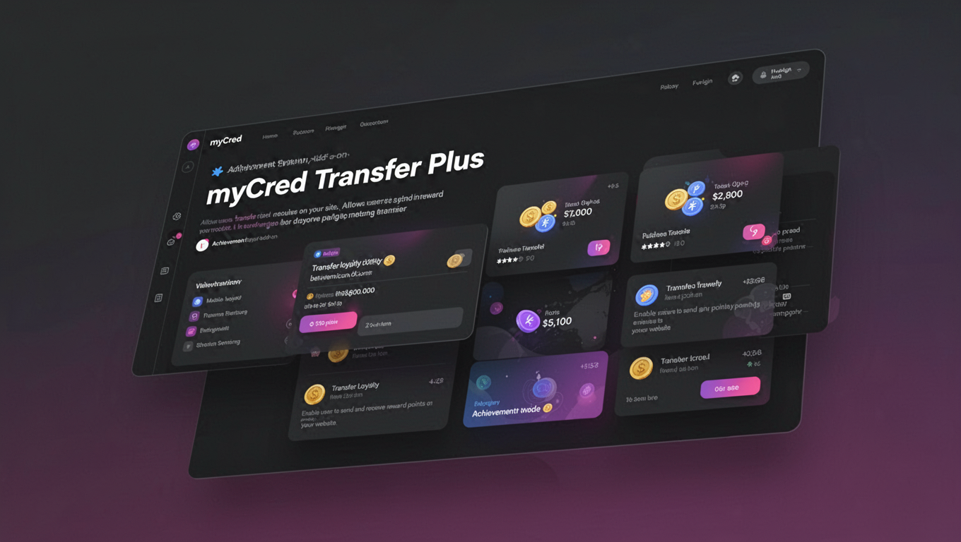 Preview of myCred Transfer Plus