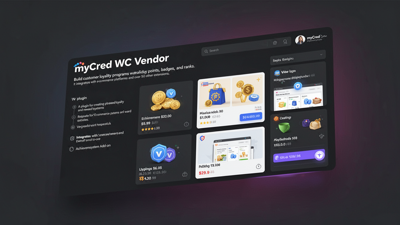 Preview of myCred WC Vendor