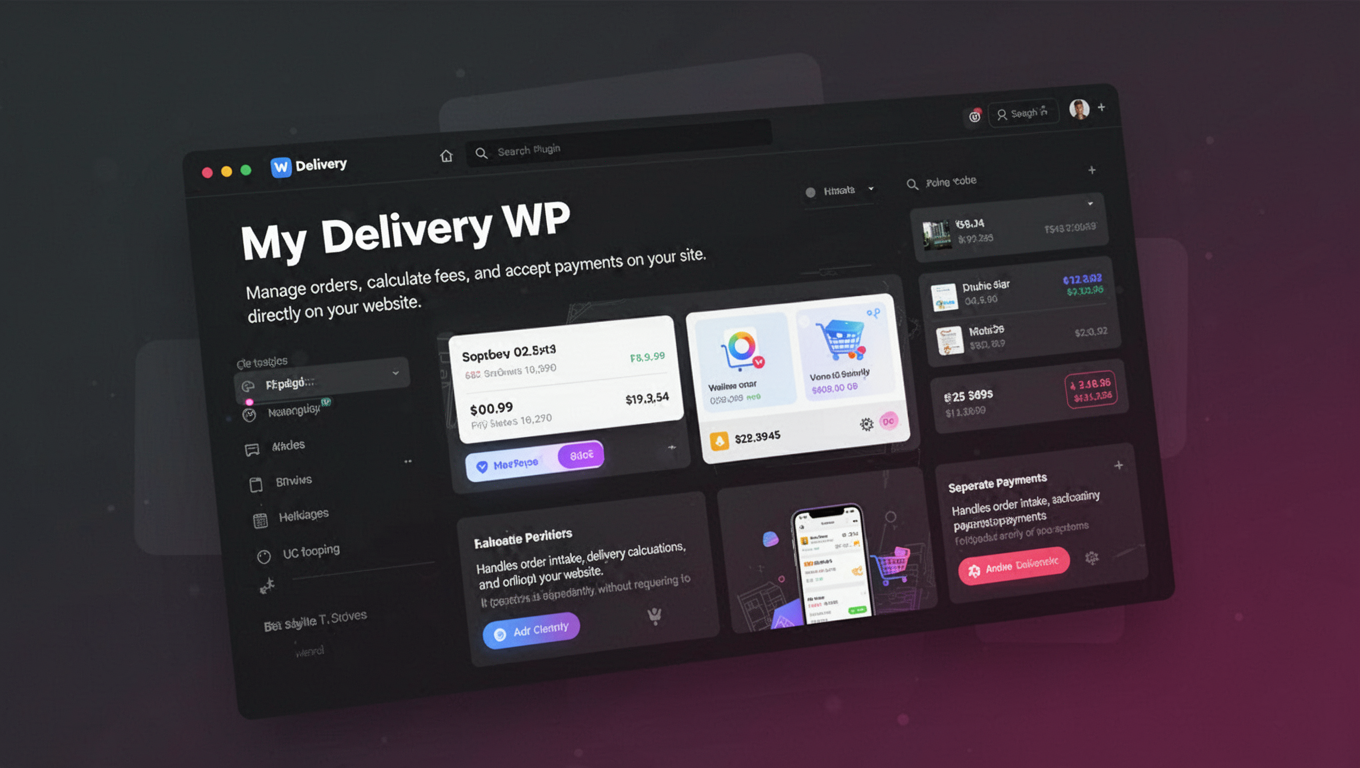 Preview of MyDelivery WP