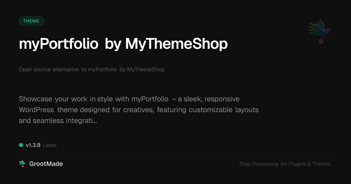Preview of myPortfolio by MyThemeShop