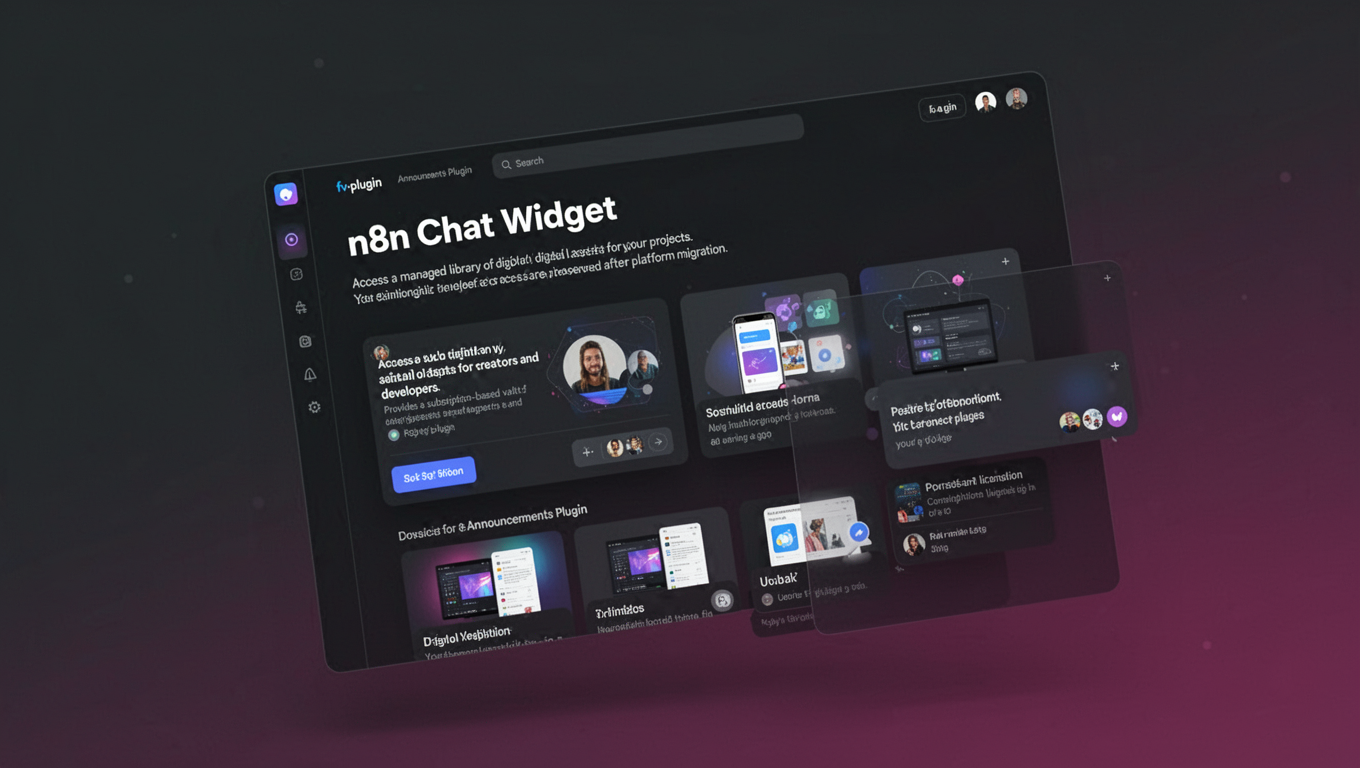 Preview of n8n Chat Widget