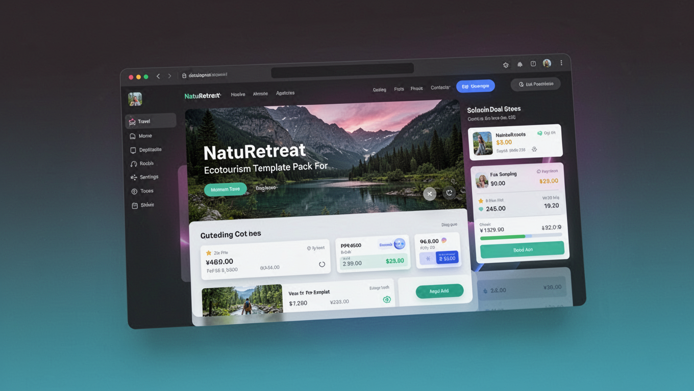 Preview of NatuRetreat - Ecotourism Template Pack For Gutenberg