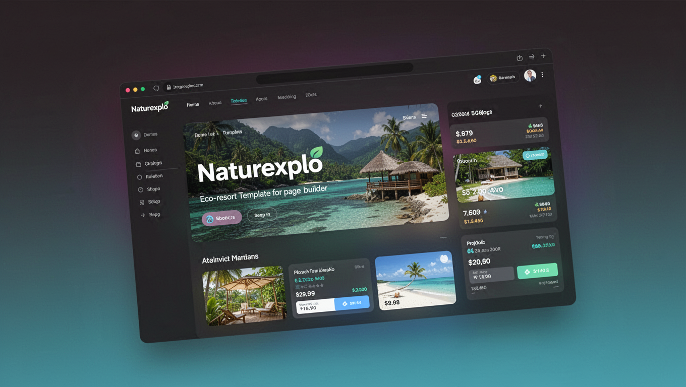 Preview of Naturexplo - Eco-resort Template for Elementor