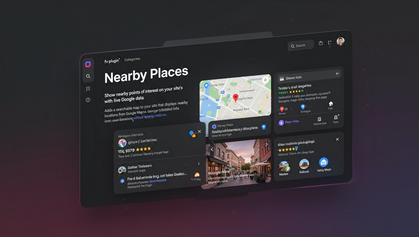 Preview of Nearby Places