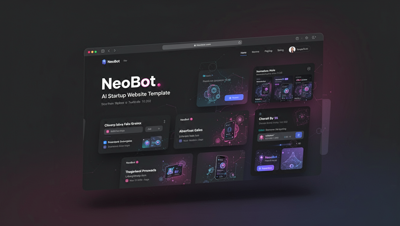 Preview of NeoBot - AI Startup Website Template