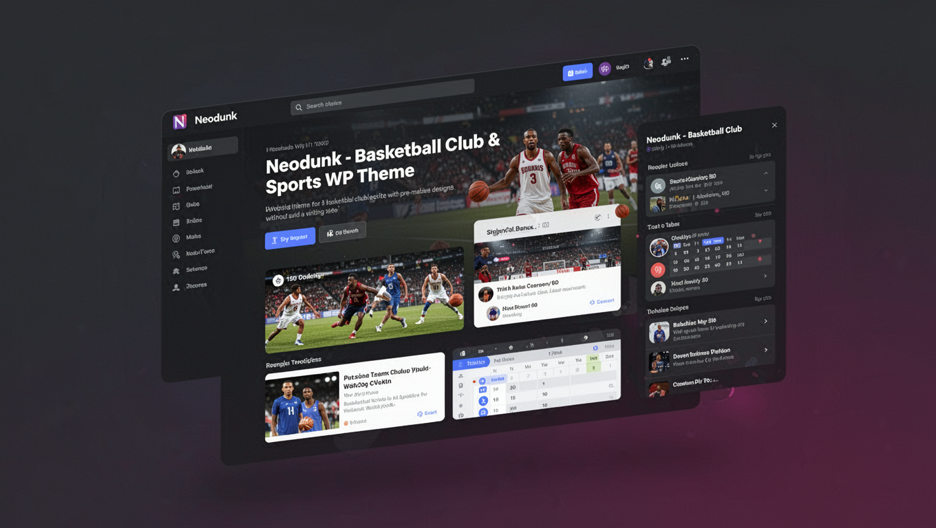 Preview of Neodunk - Basketball Club & Sports WP Theme