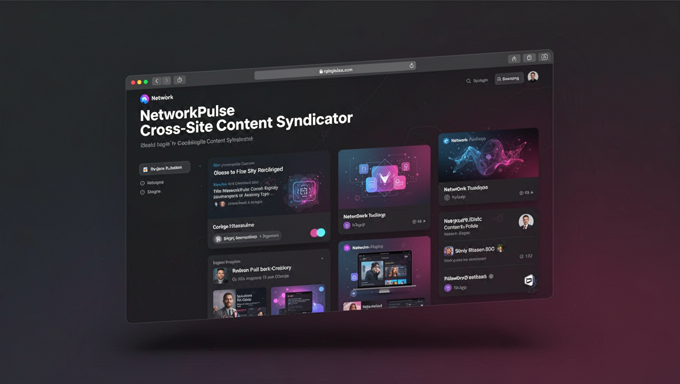Preview of NetworkPulse Cross-Site Content Syndicator