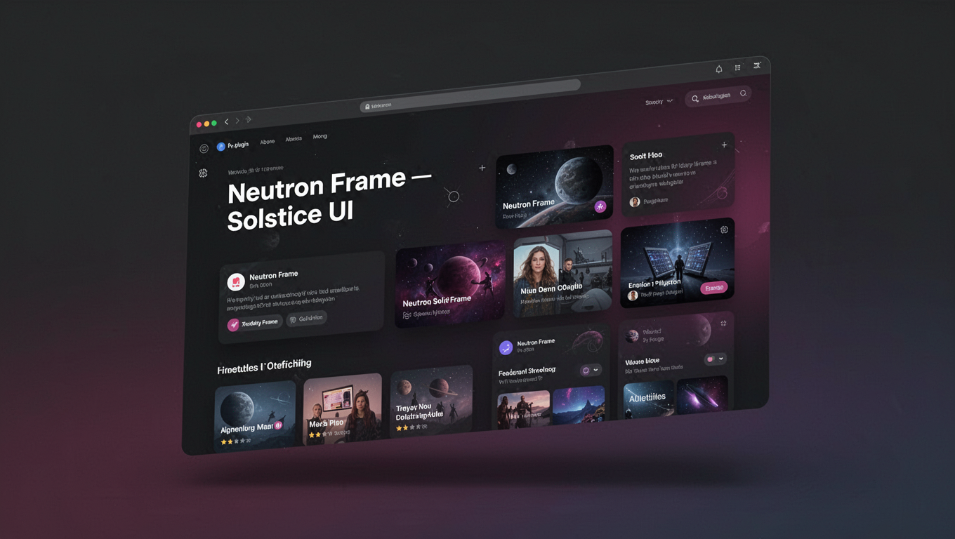 Preview of Neutron Frame — Solstice UI