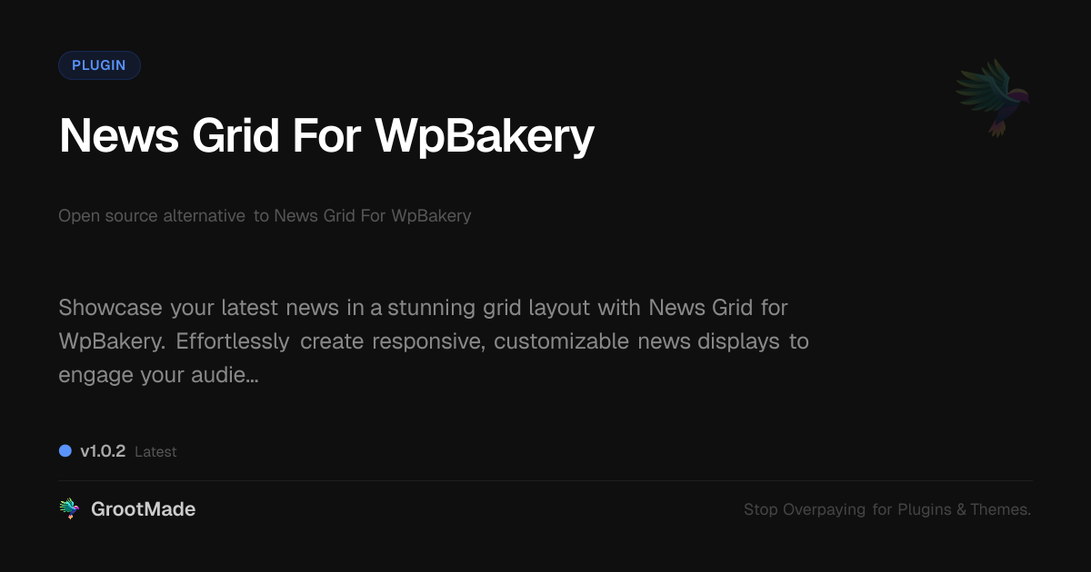 Preview of News Grid For WpBakery