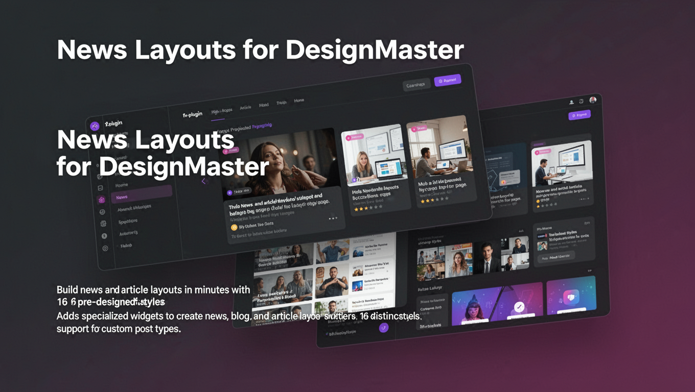 Preview of News Layouts for DesignMaster