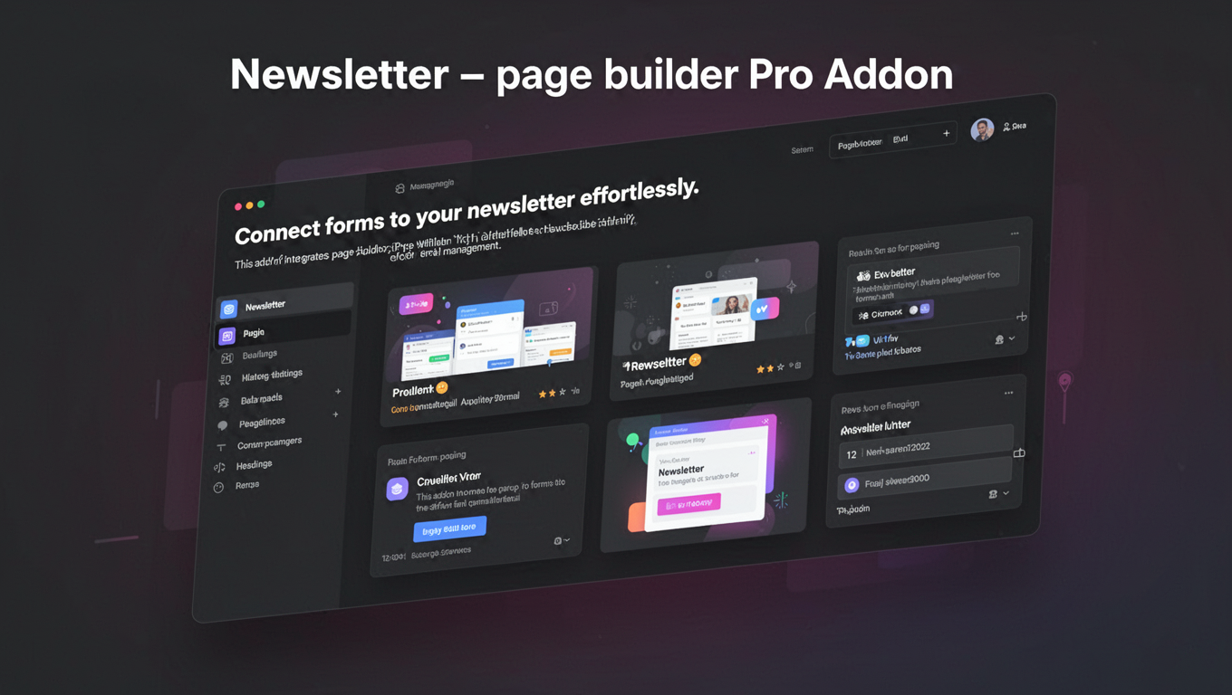 Preview of Newsletter - Elementor Pro Addon