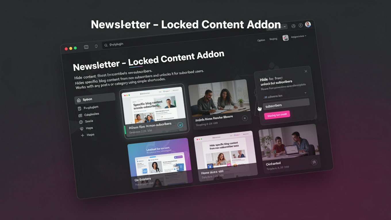 Preview of Newsletter - Locked Content Addon