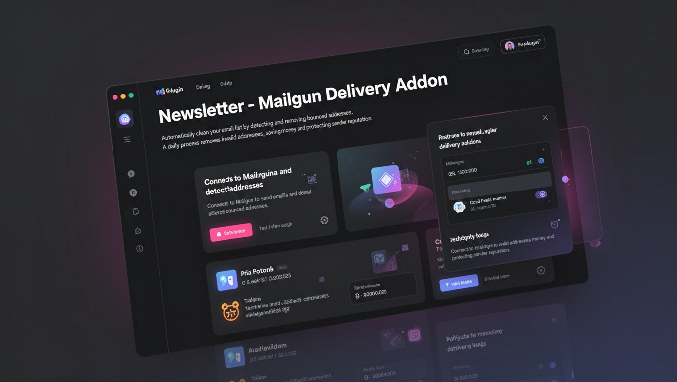Preview of Newsletter - Mailgun Delivery Addon