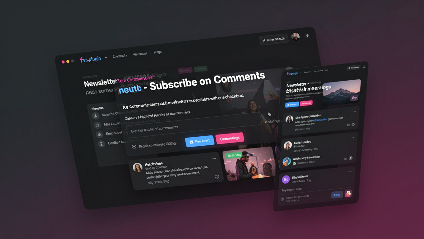 Preview of Newsletter - Subscribe on Comments