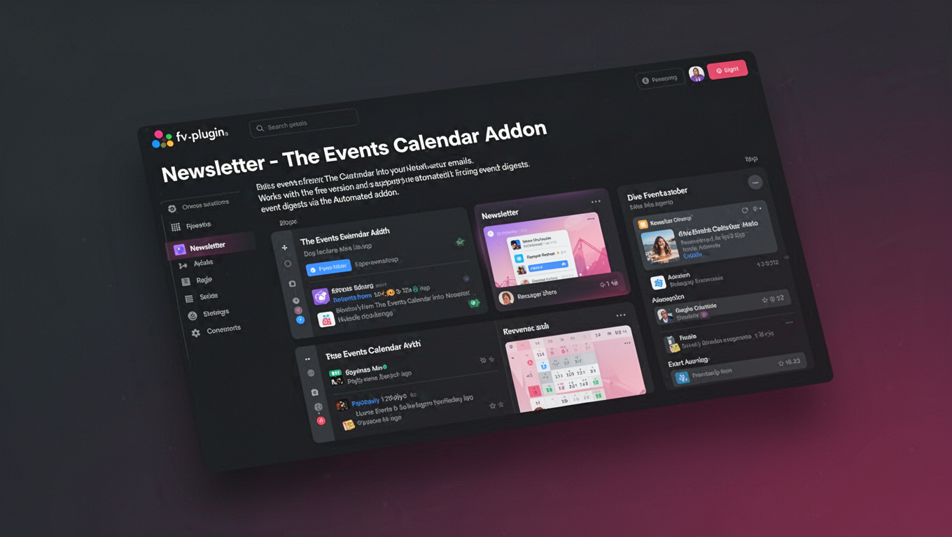 Preview of Newsletter - The Events Calendar Addon