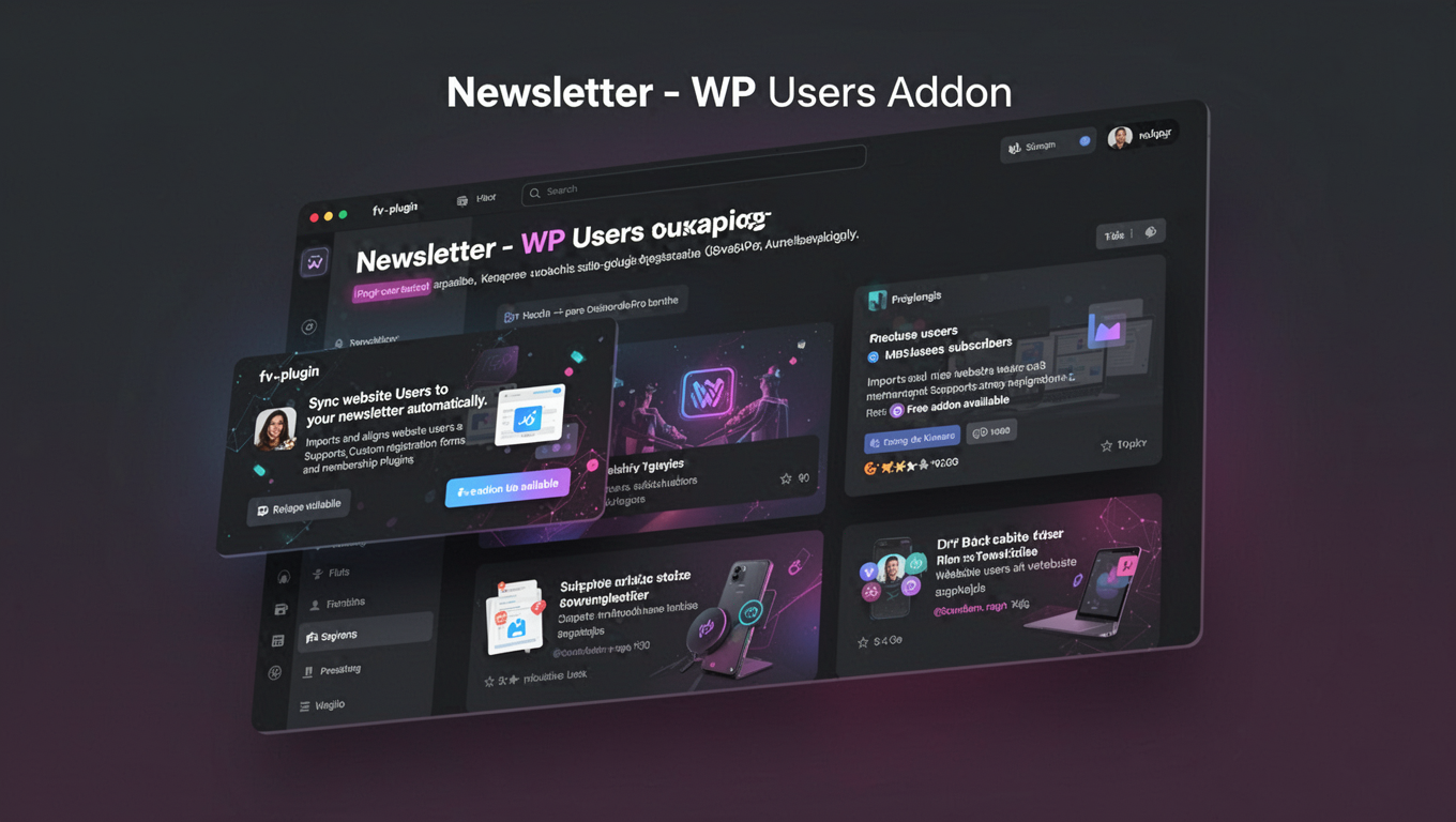Preview of Newsletter - WP Users Addon