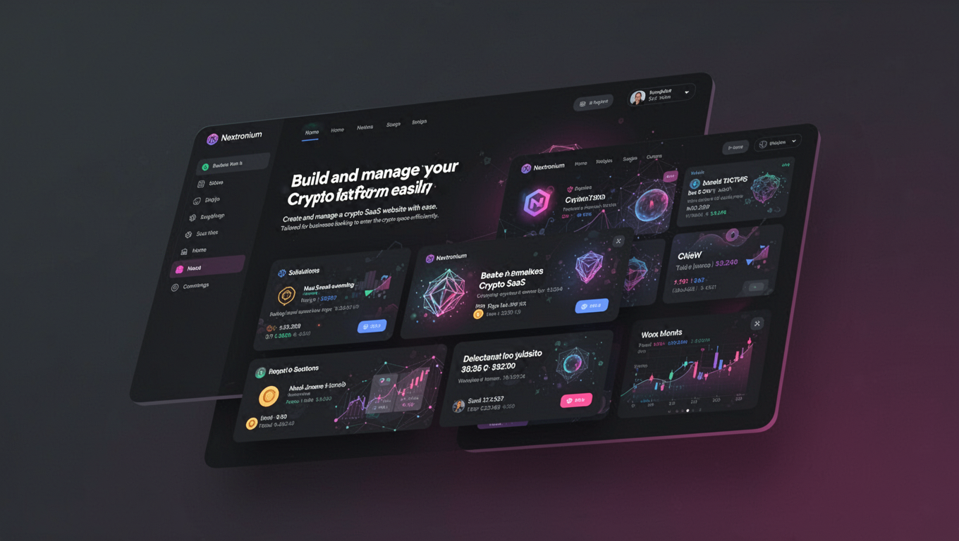 Preview of Nextronium - Crypto SaaS Website