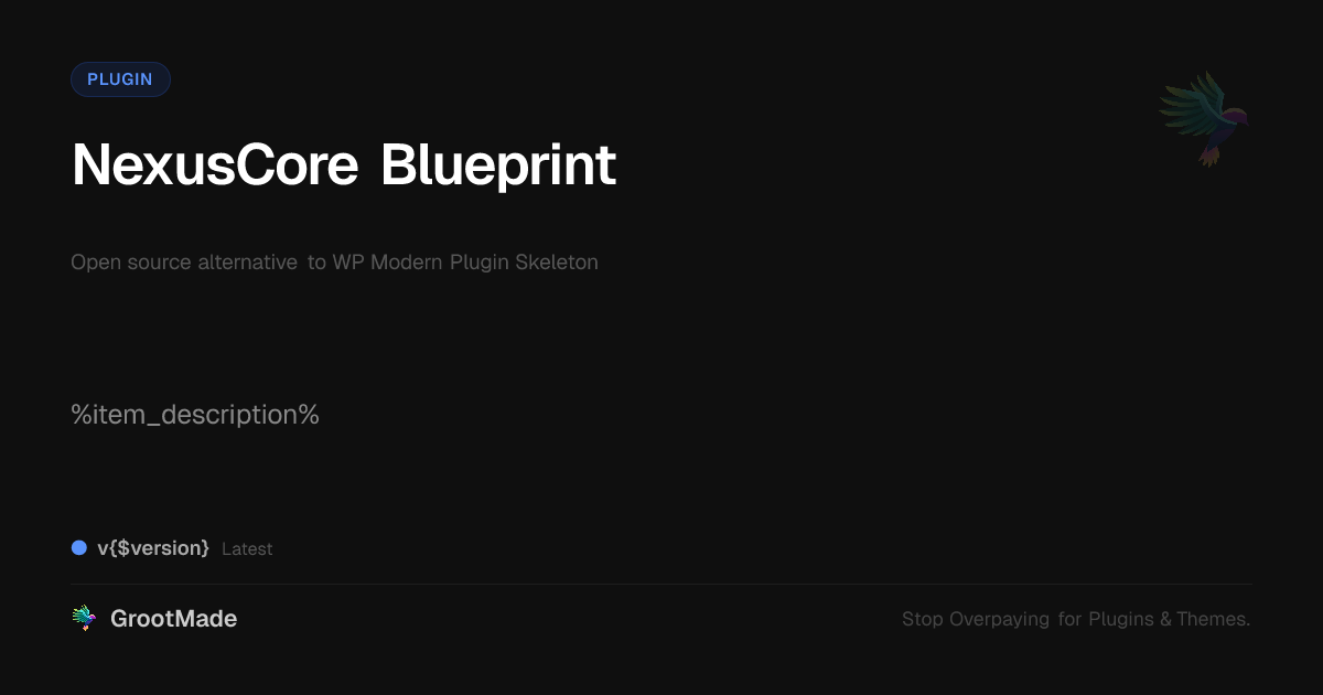 Preview of NexusCore Blueprint