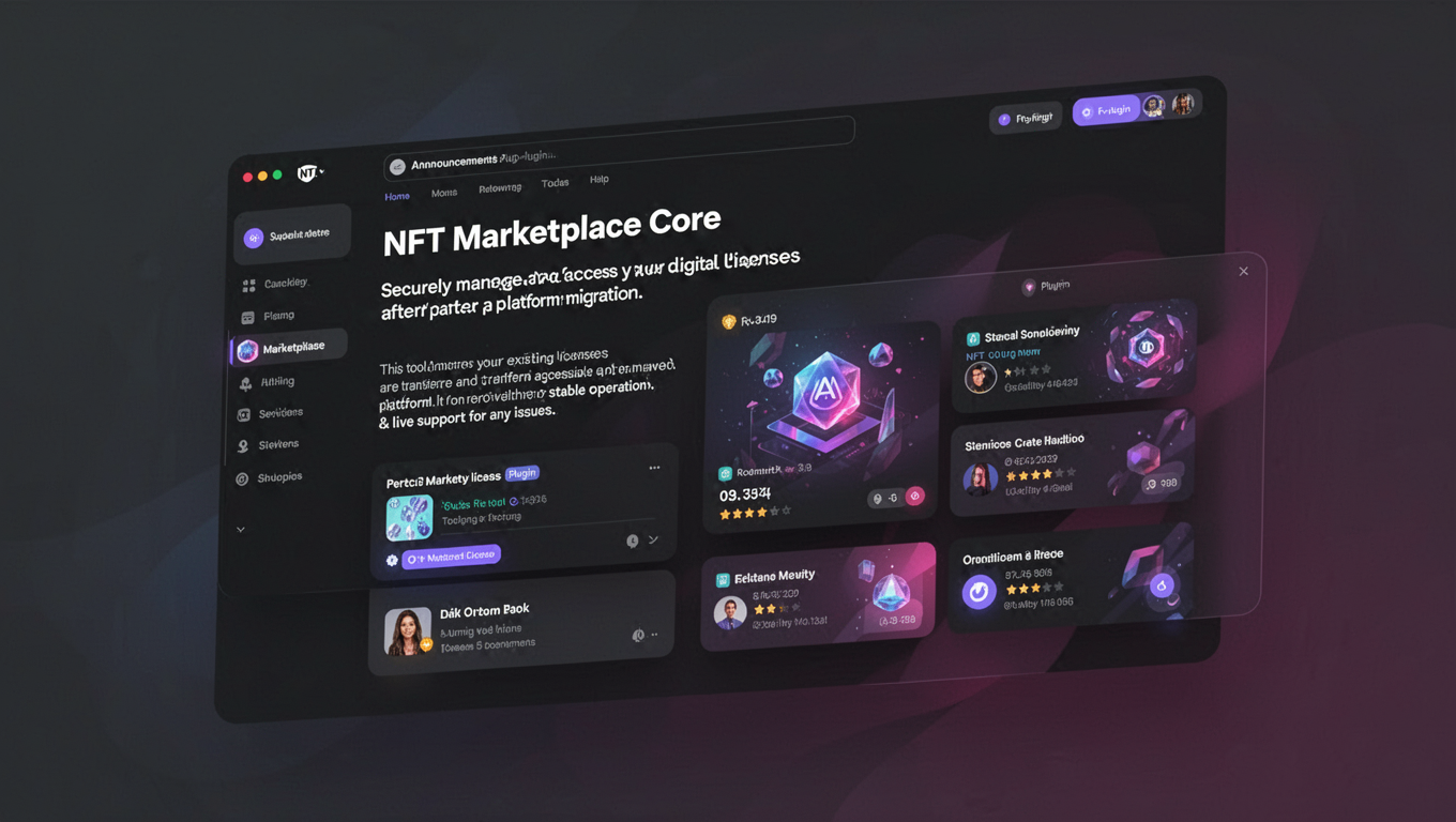 Preview of NFT Marketplace Core