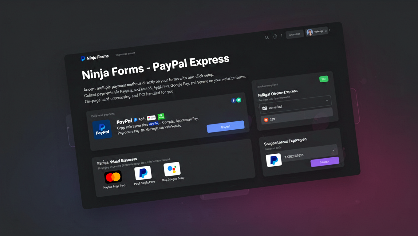 Preview of Ninja Forms - PayPal Express
