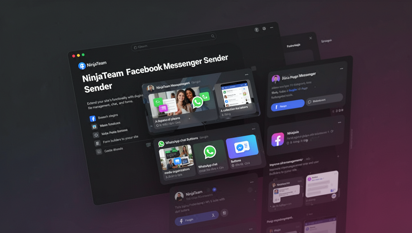 Preview of NinjaTeam Facebook Messenger Sender