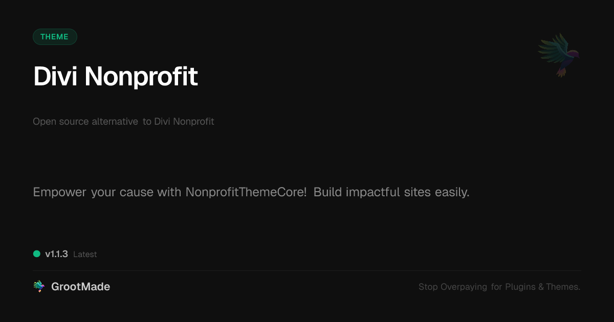 Preview of Divi Nonprofit