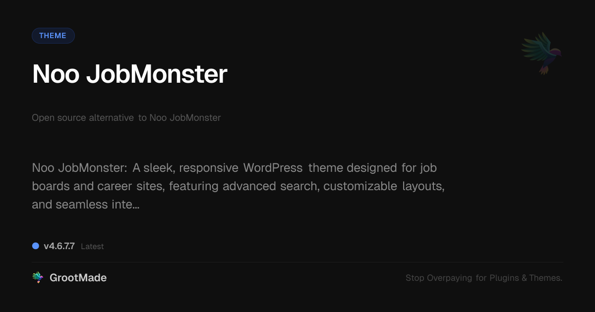 Preview of Noo JobMonster