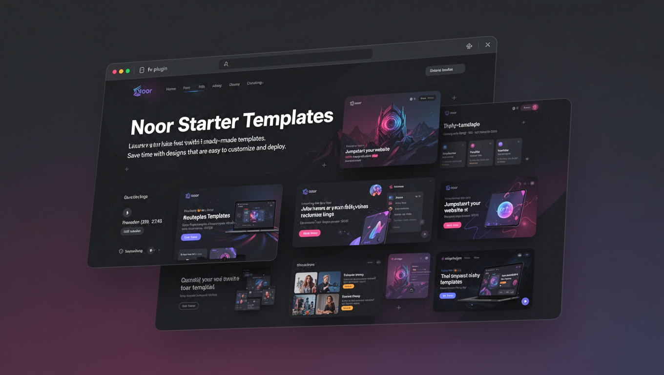 Preview of Noor Starter Templates