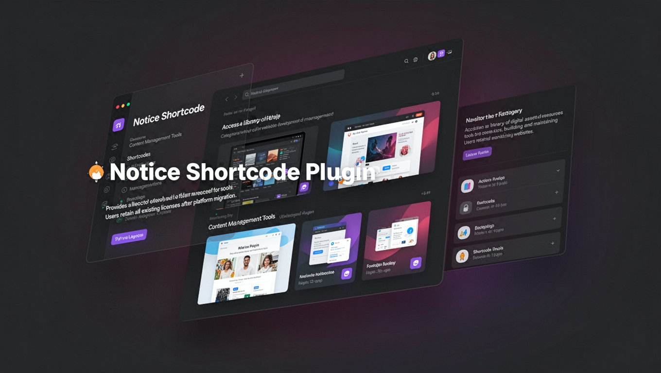 Preview of Notice Shortcode Plugin