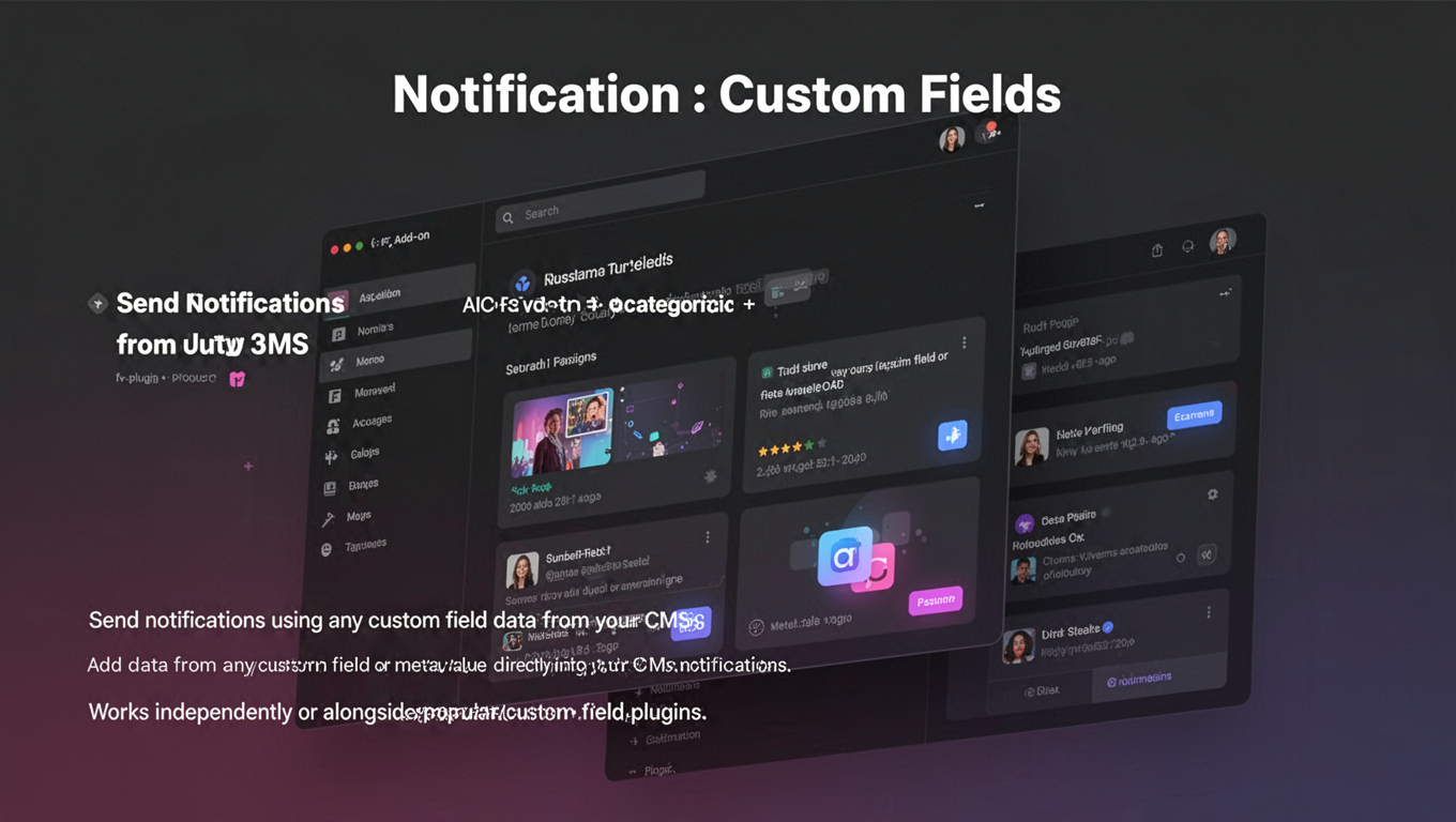 Preview of Notification : Custom Fields