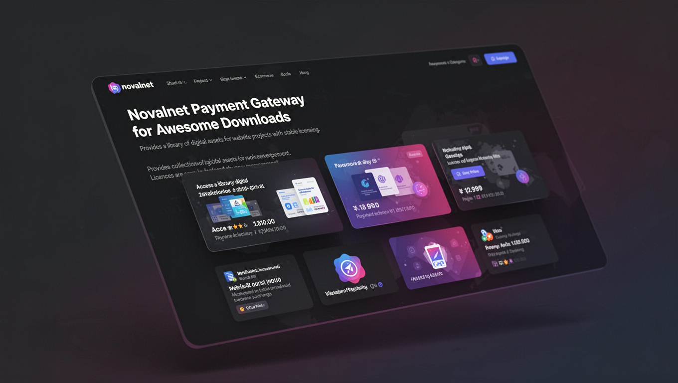 Preview of Novalnet Payment Gateway for Awesome Downloads