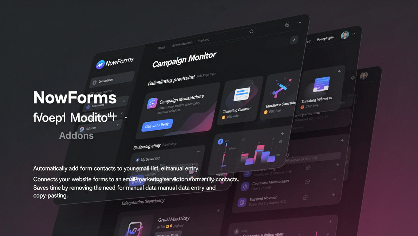 Preview of NowForms - Campaign Monitor Addons