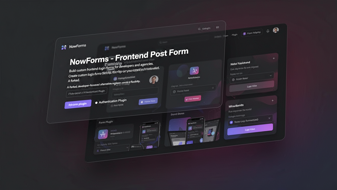 Preview of NowForms - Frontend Post Form