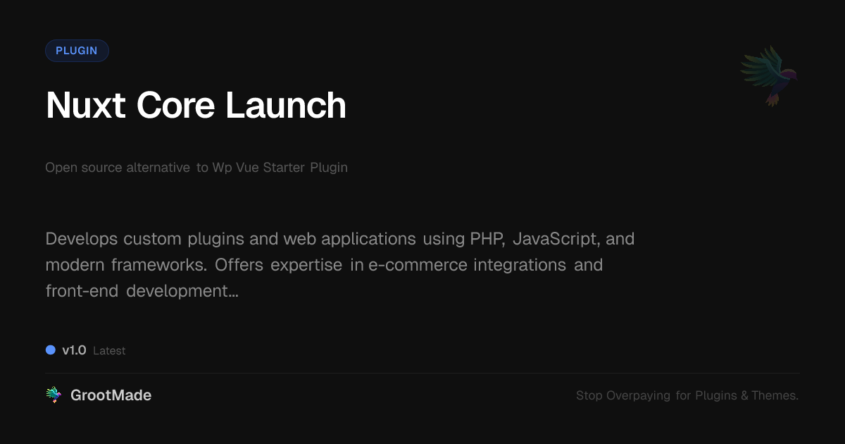 Preview of Nuxt Core Launch