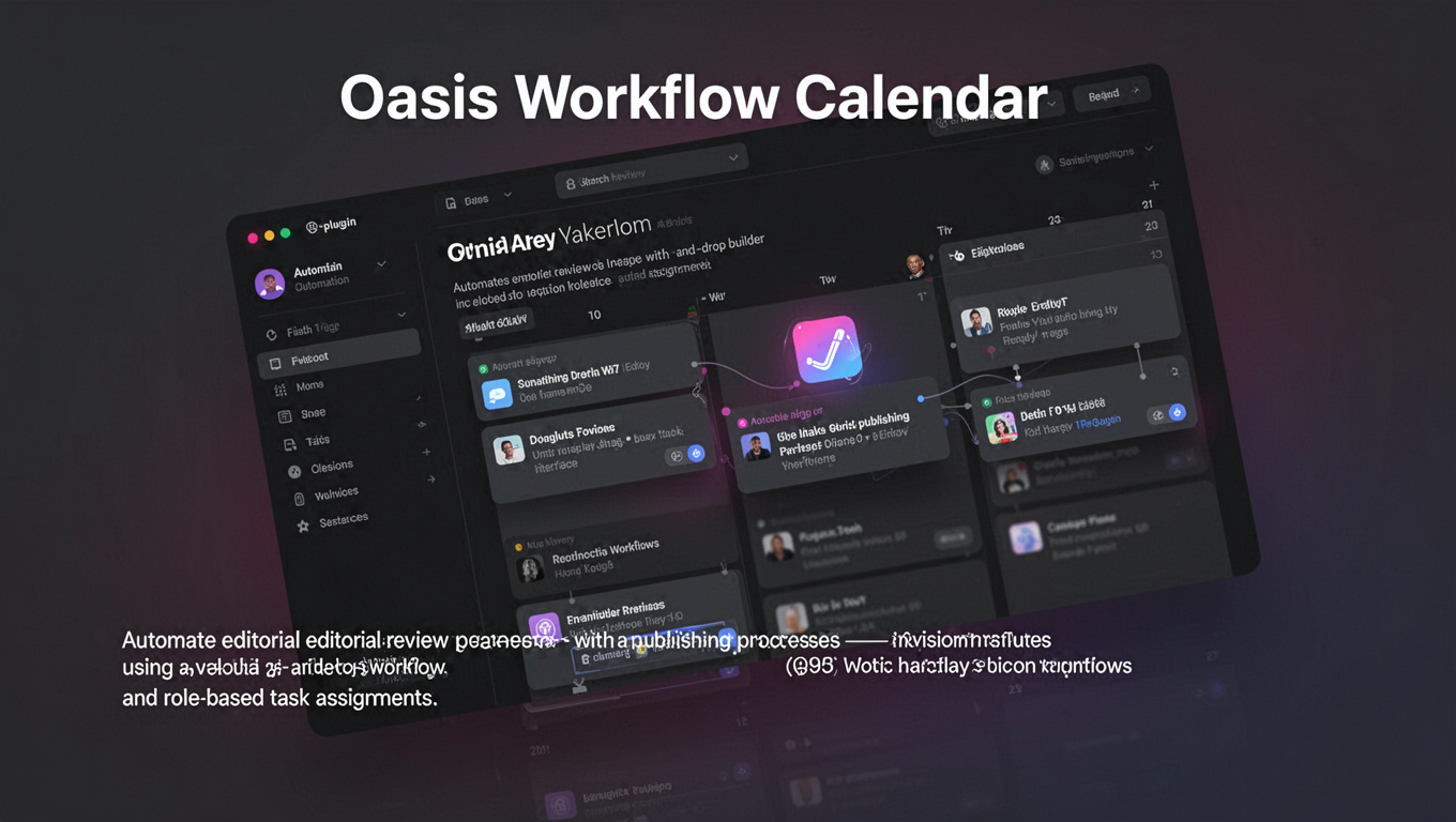 Preview of Oasis Workflow Calendar