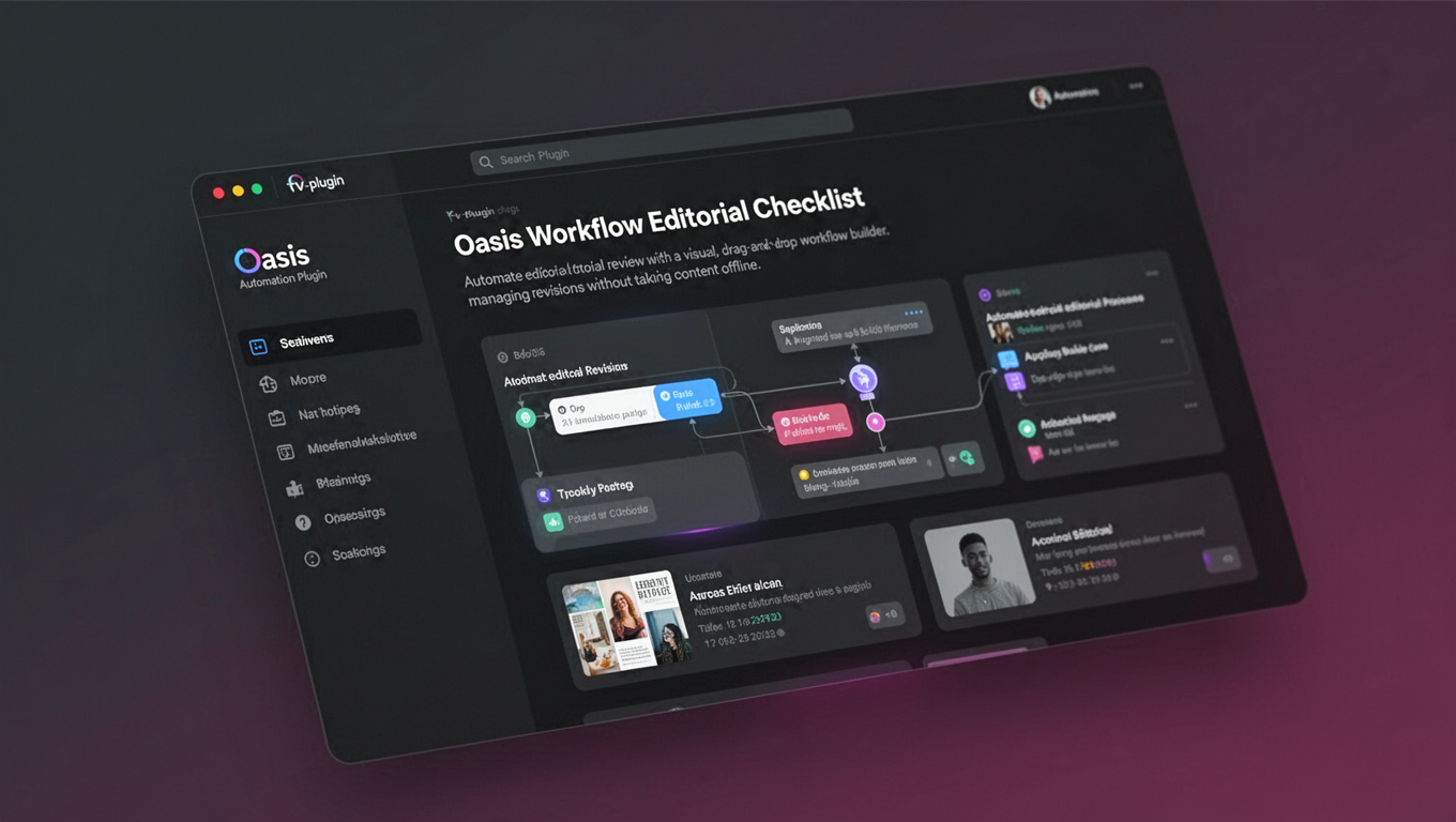 Preview of Oasis Workflow Editorial Checklist