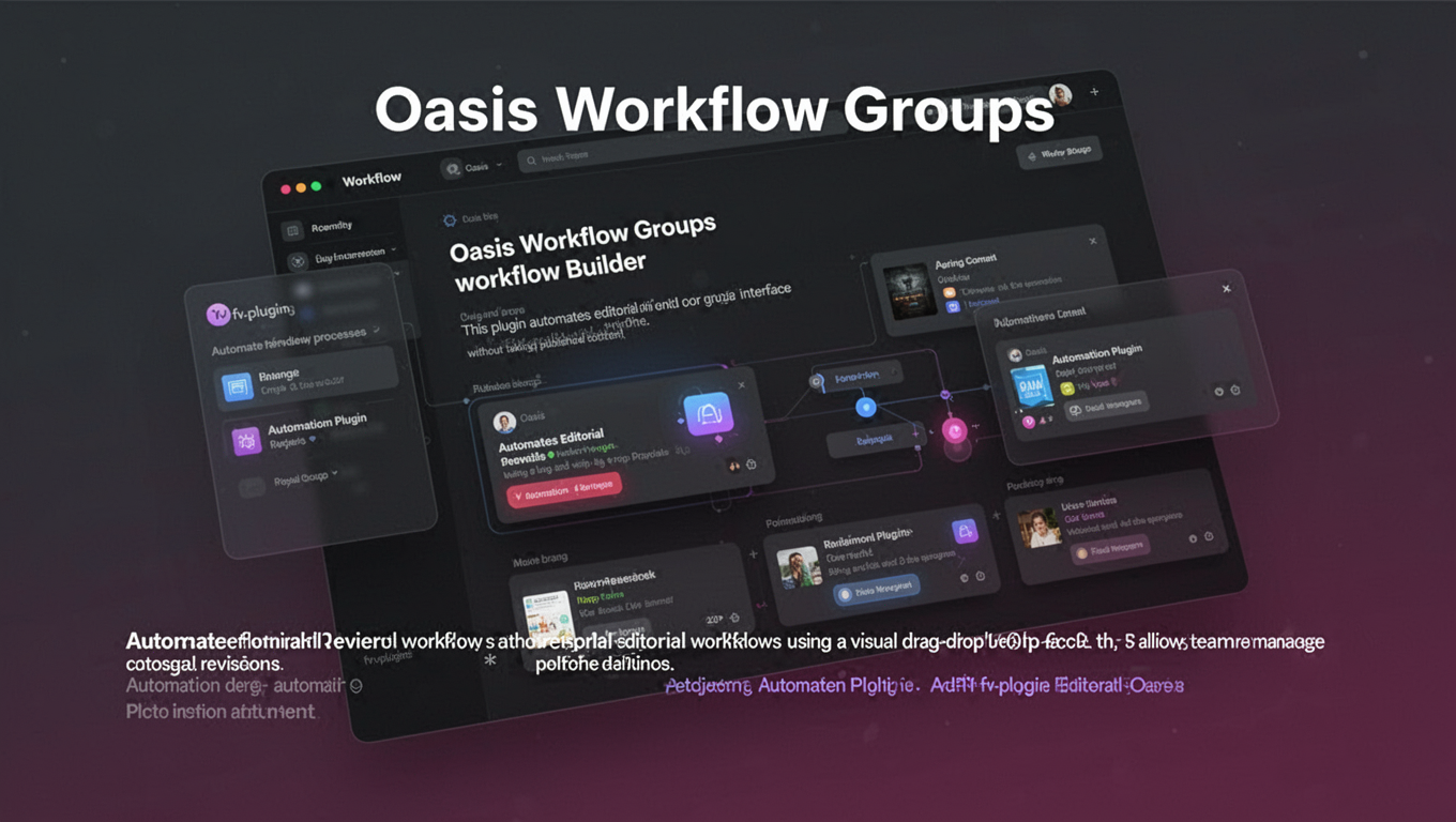 Preview of Oasis Workflow Groups