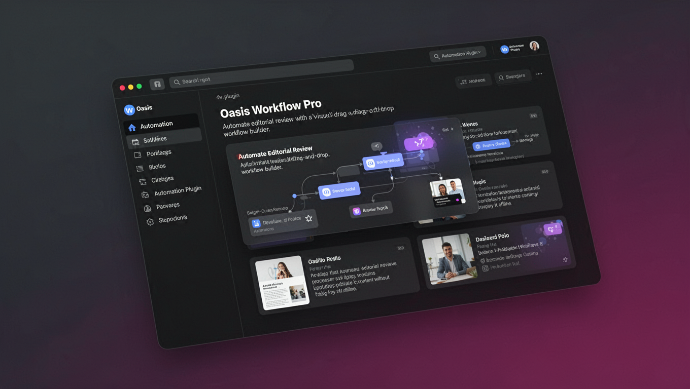Preview of Oasis Workflow Pro