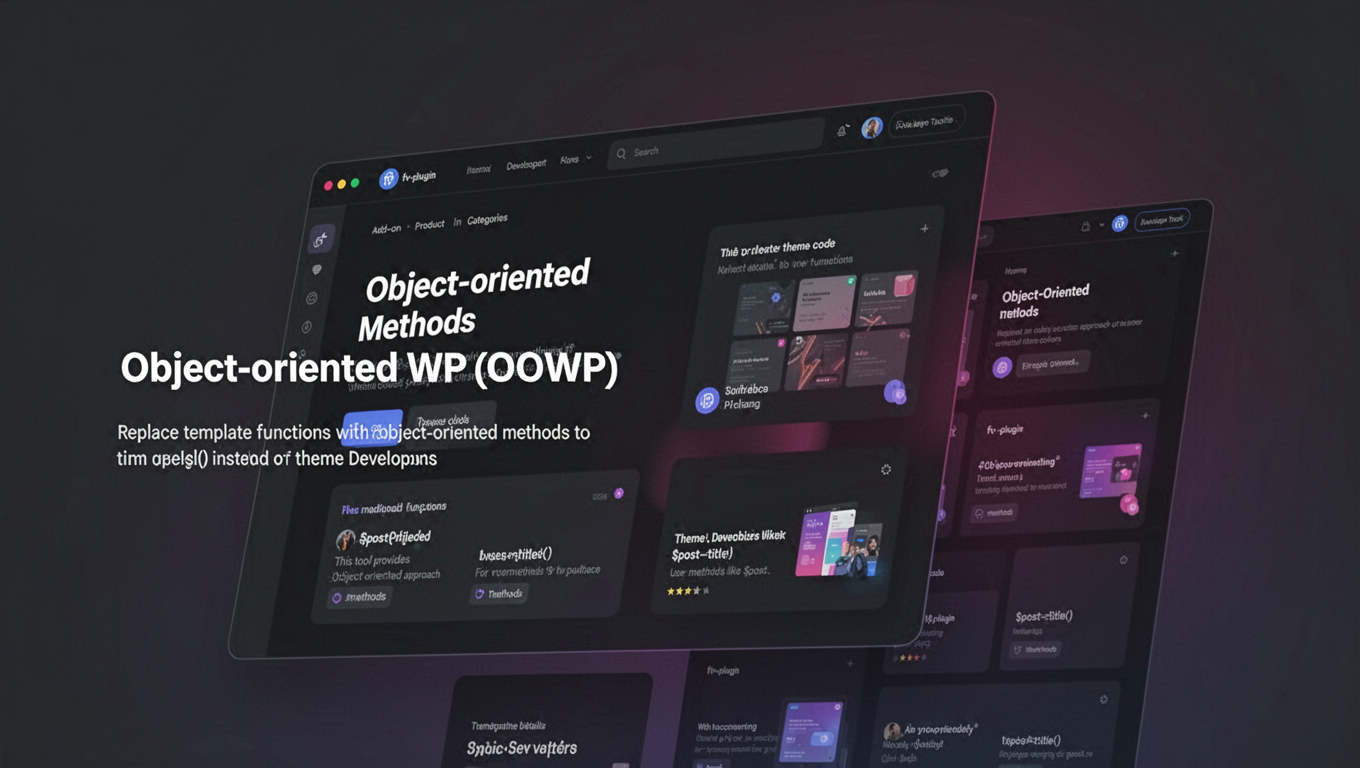 Preview of Object-oriented WP (OOWP)