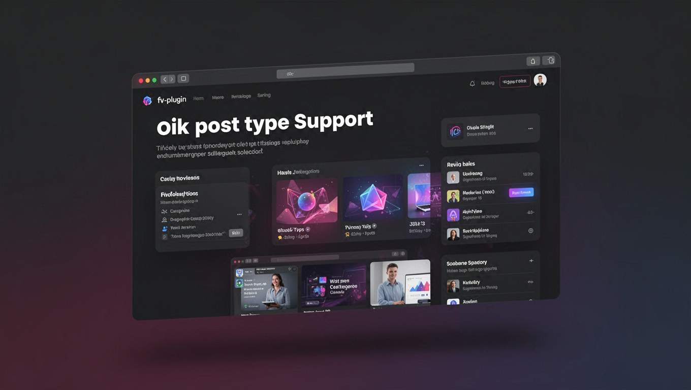 Preview of oik post type support