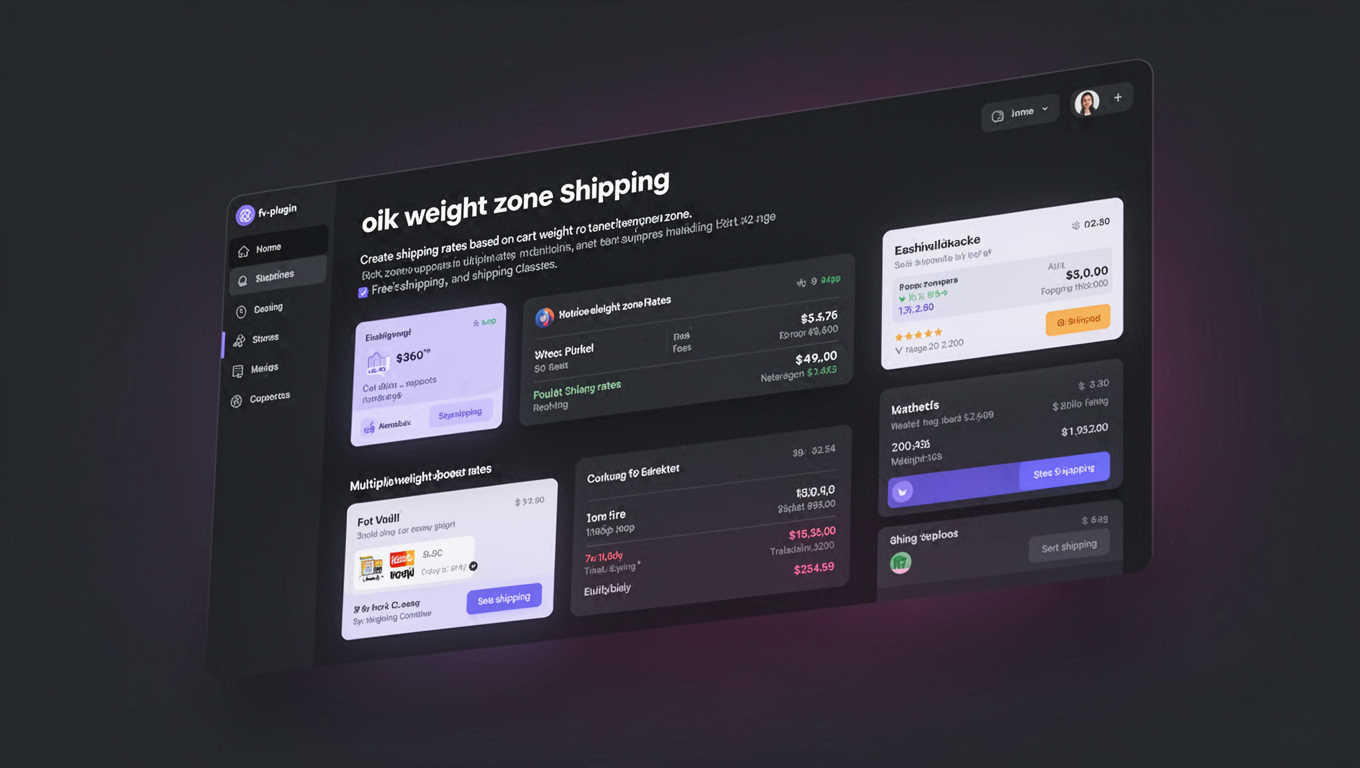 Preview of oik weight zone shipping