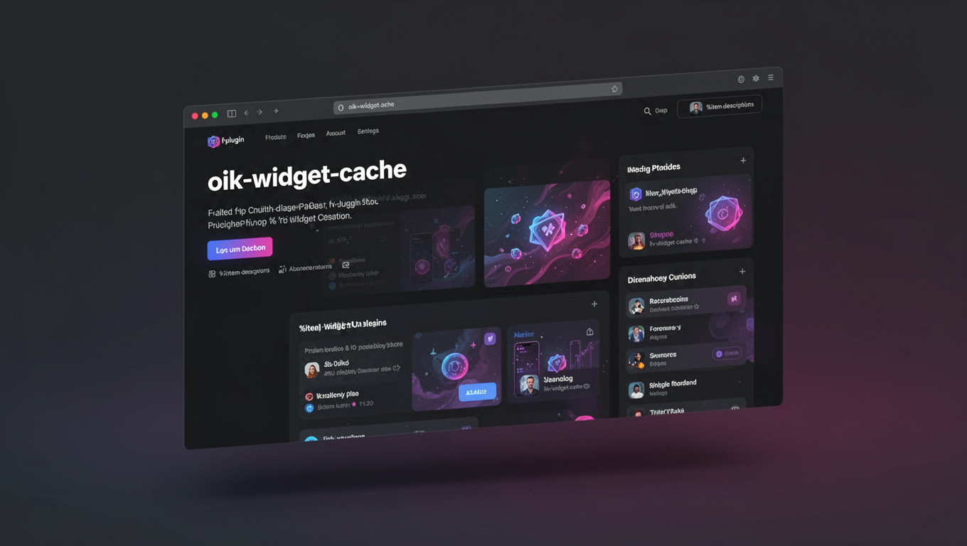 Preview of oik-widget-cache