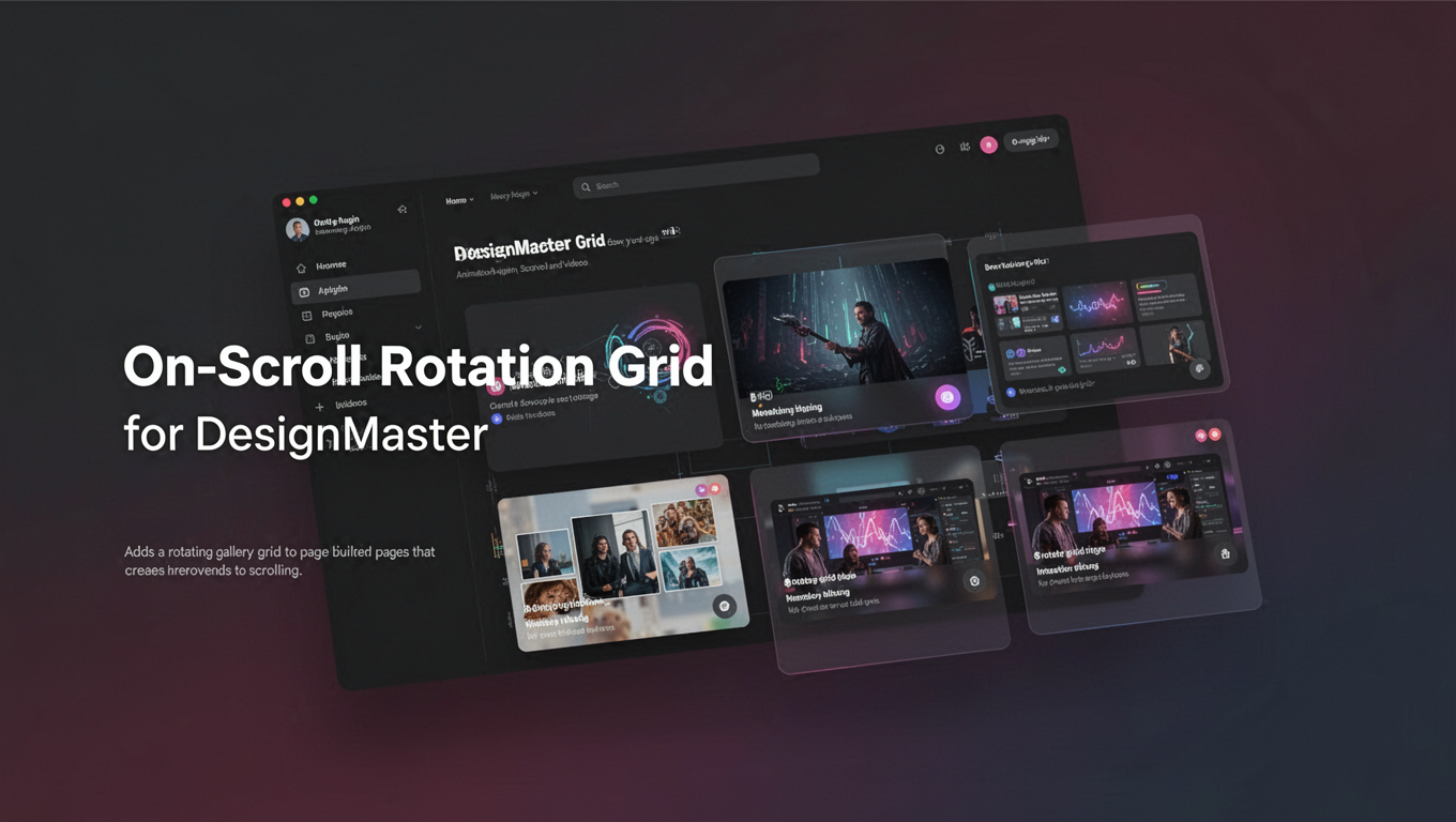 Preview of On-Scroll Rotation Grid for DesignMaster
