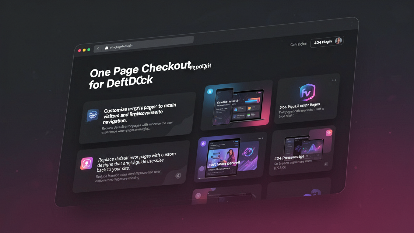 Preview of One Page Checkout for DeftDock