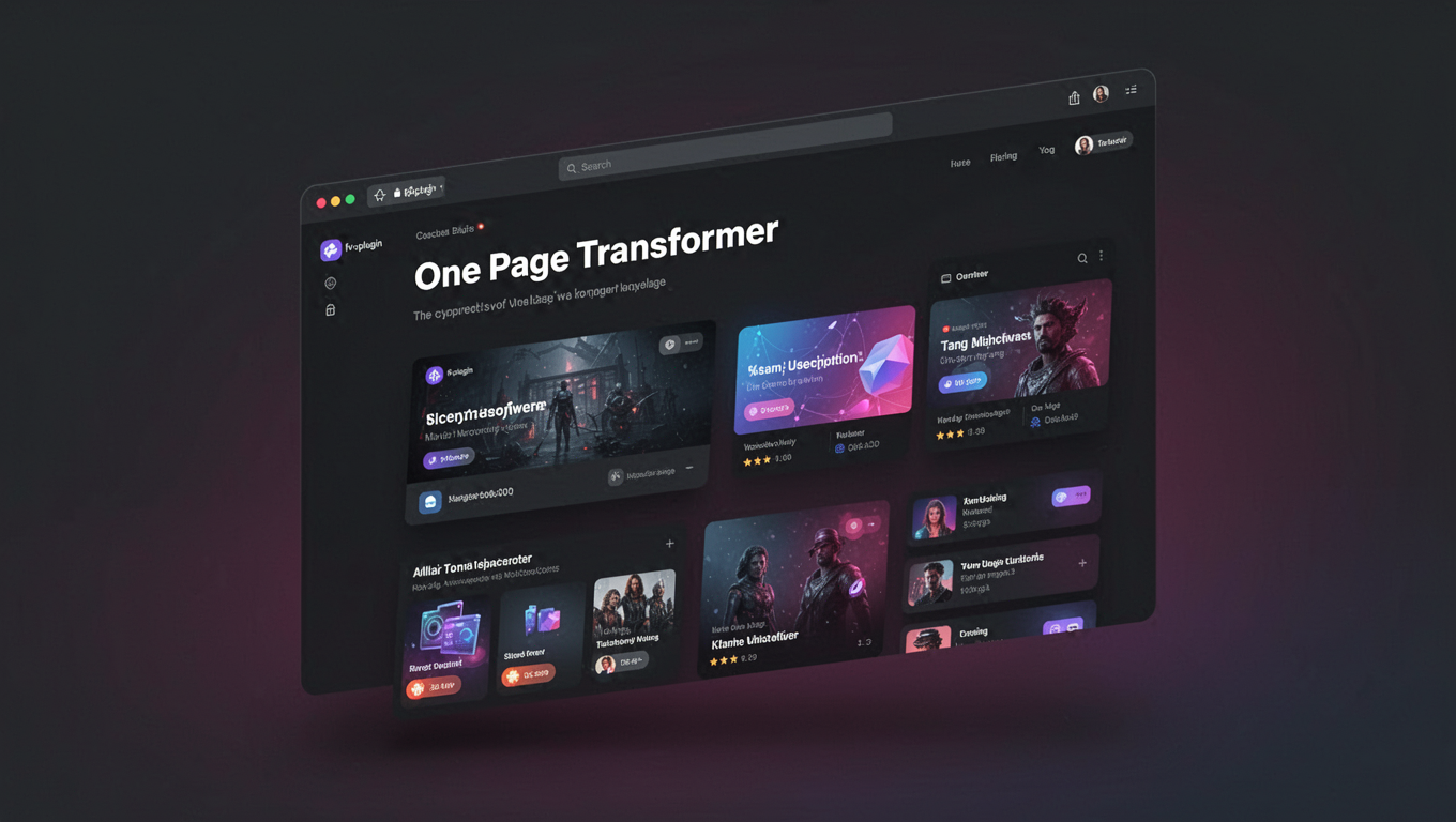 Preview of One Page Transformer