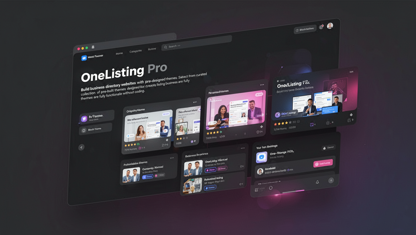 Preview of OneListing Pro