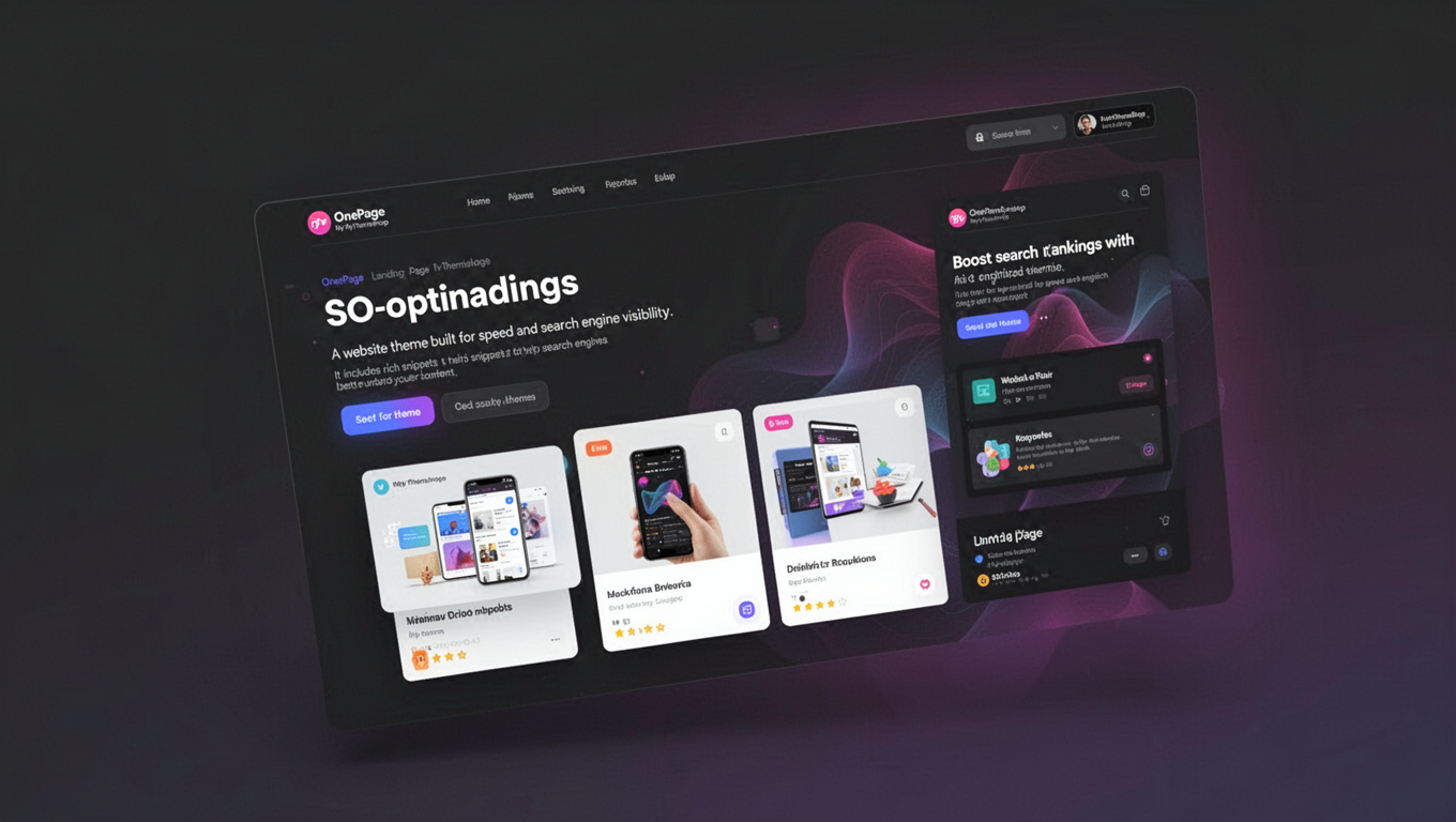 Preview of OnePage by MyThemeShop