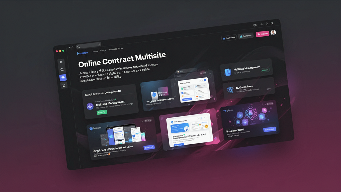 Preview of Online Contract Multisite