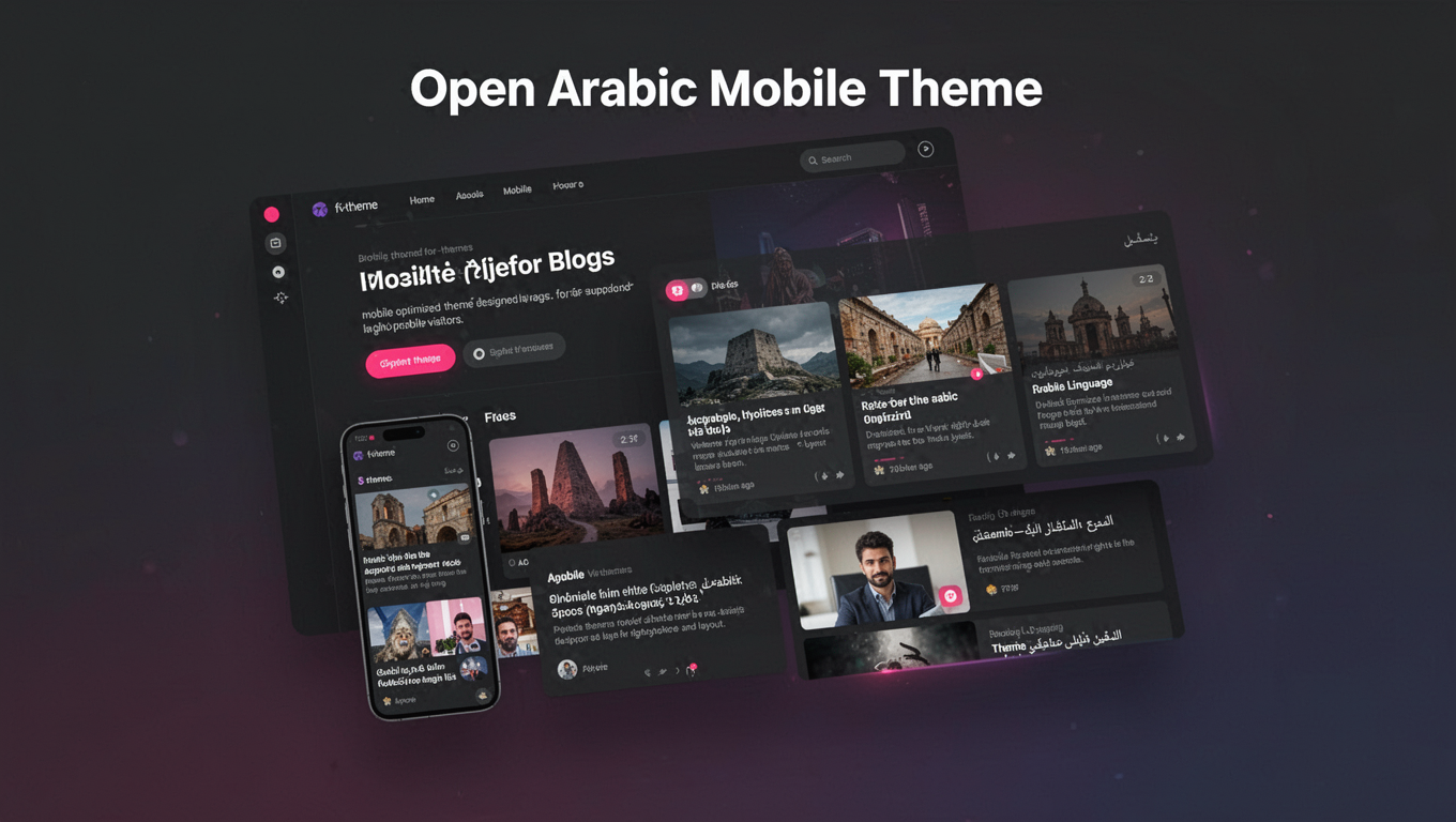 Preview of Open Arabic Mobile Theme